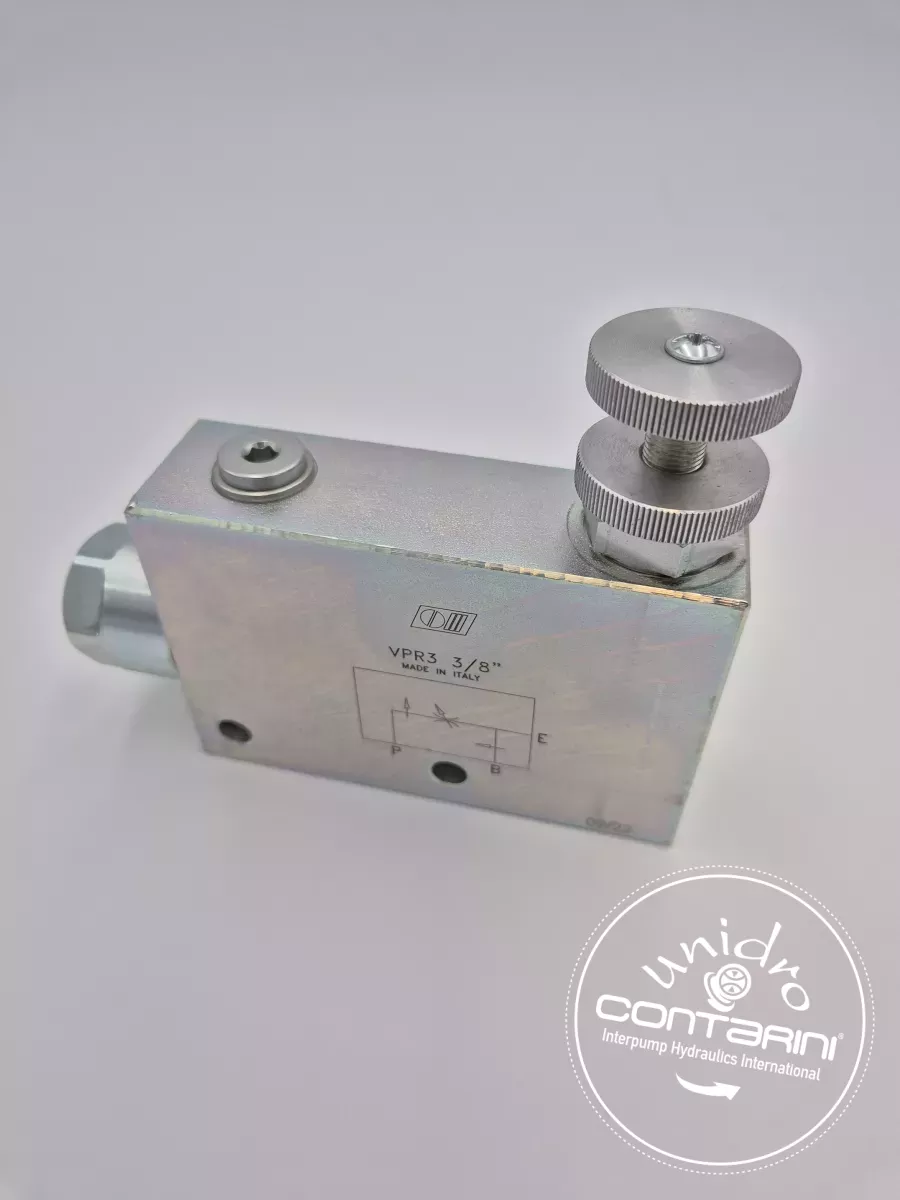 REGUL. DE DEBIT PRIORITAIRE COMPENSE-  VPR 3 - 3/8" - Qmax: 50 L/min.