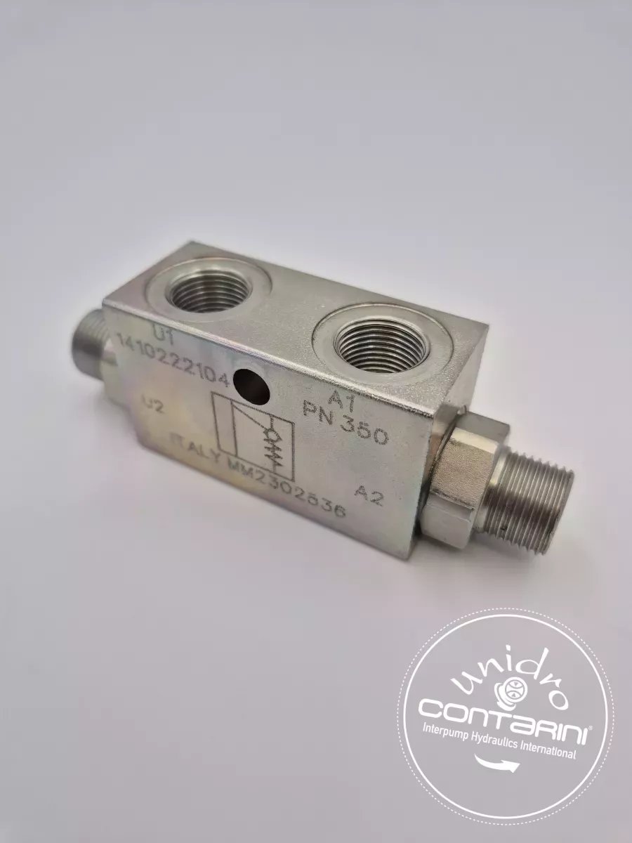 CLAPET ANTI RETOUR PILOTE S.E. MALE TYPE VRSE-AZ 010 - 1/4" 30 LTS