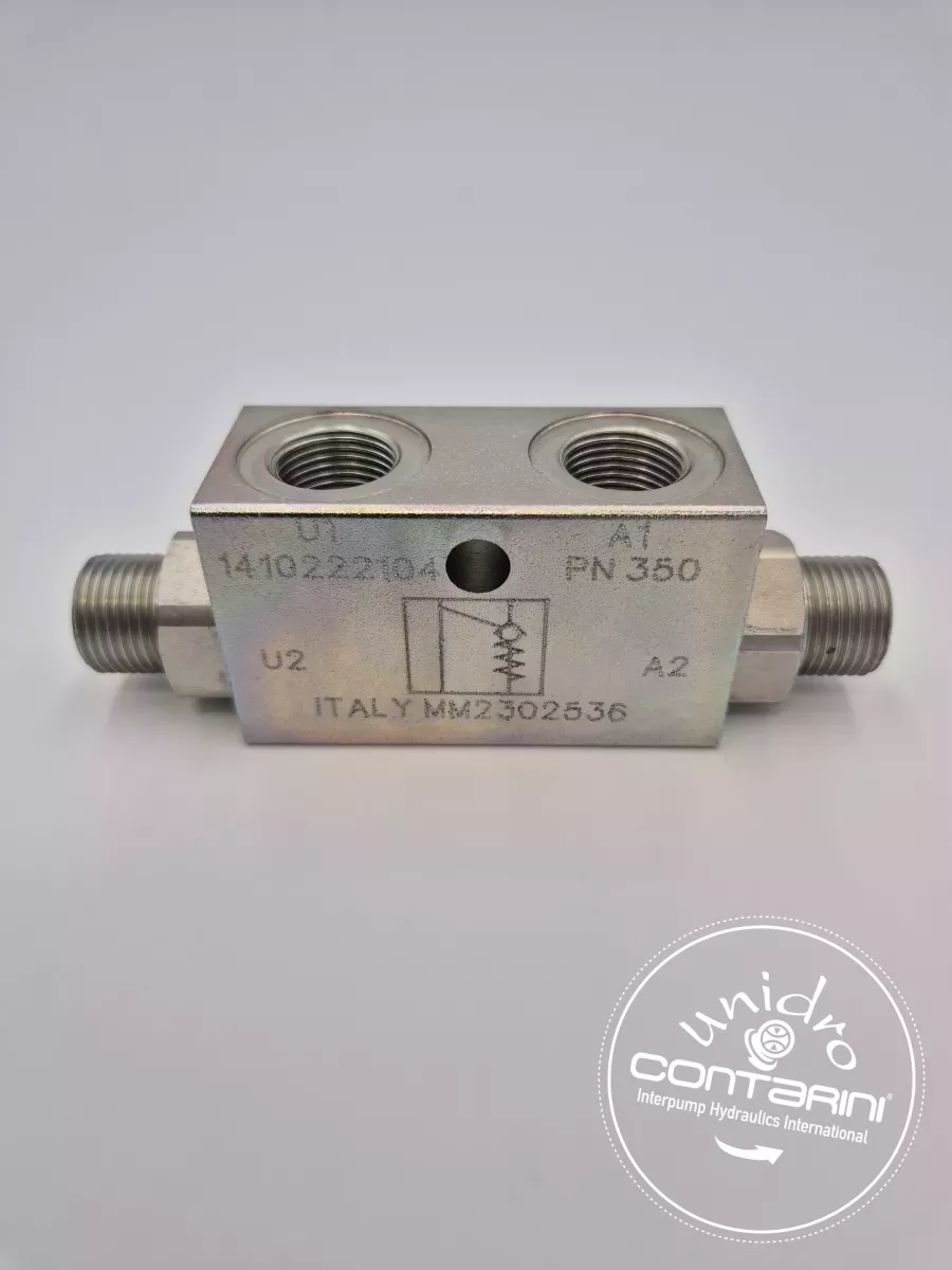 CLAPET ANTI RETOUR PILOTE S.E. MALE TYPE VRSE-AZ 010 - 1/4" 30 LTS